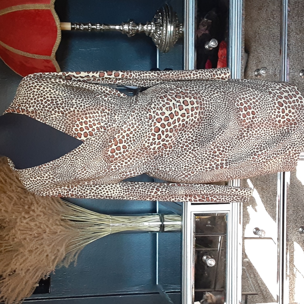 NORMA KAMALI | Leopard Wrap Dress